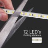 Banda led smd 2835 10.5w/m 220-240v ip65 6500k rola 50m