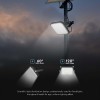 REFLECTOR CU INCARCARE SOLARA 10W 1500LM 4000+6400K - NEGRU
