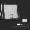 REFLECTOR CU INCARCARE SOLARA 10W 1500LM 4000+6400K - NEGRU