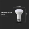 BEC LED R63 E27 8.5W 6500K ALB RECE