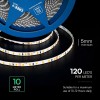 Banda led 5mm 8w/m 24v ip20 rola 10m 3000k cip cree - iluminat eficient Banda led 5mm 8w/m 24v ip20 rola 10m 3000k cip cree - iluminat eficient