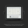 REFLECTOR CU INCARCARE SOLARA 50W 700LM 7IN1 - NEGRU