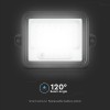 REFLECTOR CU INCARCARE SOLARA 50W 700LM 7IN1 - NEGRU