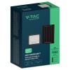 REFLECTOR CU INCARCARE SOLARA 100W 1200LM 7IN1 - NEGRU