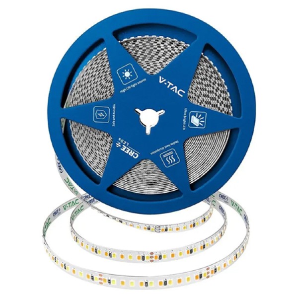 Banda led 5mm 8w/m 24v ip20 rola 10m 3in1 cip cree