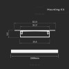 PROFIL ALUMINIU PENTRU BANDA LED 2M 40MM X 10MM - ARGINTIU PROFIL ALUMINIU PENTRU BANDA LED 2M 40MM X 10MM - ARGINTIU