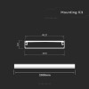 PROFIL ALUMINIU PENTRU BANDA LED 2M 50MM X 10MM - ARGINTIU PROFIL ALUMINIU PENTRU BANDA LED 2M 50MM X 10MM - ARGINTIU
