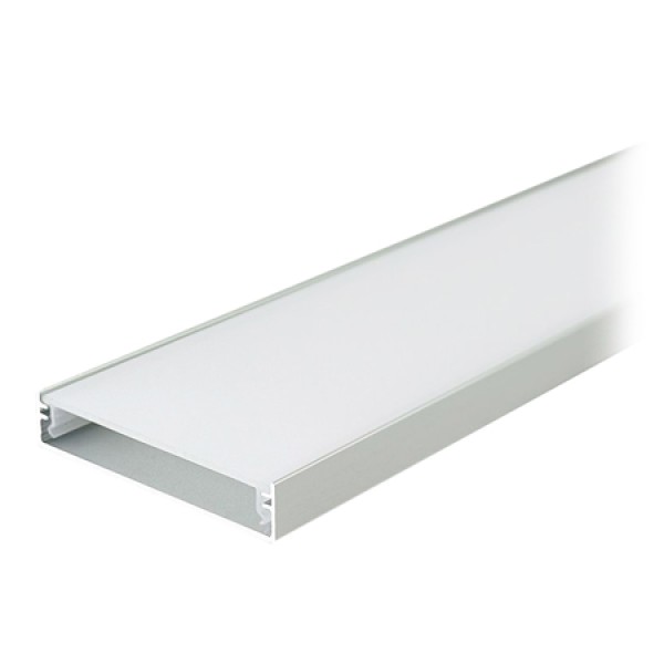 PROFIL ALUMINIU PENTRU BANDA LED 2M 50MM X 10MM - ARGINTIU PROFIL ALUMINIU PENTRU BANDA LED 2M 50MM X 10MM - ARGINTIU