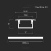 PROFIL ALUMINIU PENTRU BANDA LED 2M 17MM X 10MM - ARGINTIU PROFIL ALUMINIU PENTRU BANDA LED 2M 17MM X 10MM - ARGINTIU