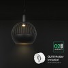 CORP ILUMINAT CU SOCLU E27/GU10 400X290MM - NEGRU MAT
