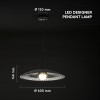 CORP ILUMINAT CU SOCLU E27/GU10 600X90MM - NEGRU/ALB