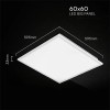 PANOU LED 40W 120LM/W 60CM X 60CM 6500K CIP CREE