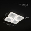 Aplica led 70w 3in1 dimabil cu telecomanda - 5600 lm, alb