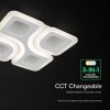 Aplica led 70w 3in1 dimabil cu telecomanda - 5600 lm, alb