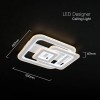 Aplica led 80w 3in1 dimabil cu telecomanda - iluminare eficientă