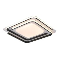 Aplica led 60w dimabil cu telecomanda - 5400lm, alb + negru