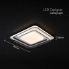 Aplica led 60w dimabil cu telecomanda - 5400lm, alb + negru Aplica led 60w dimabil cu telecomanda - 5400lm, alb + negru