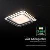 Aplica led 60w dimabil cu telecomanda - 5400lm, alb + negru Aplica led 60w dimabil cu telecomanda - 5400lm, alb + negru