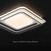 Aplica led 60w dimabil cu telecomanda - 5400lm, alb + negru Aplica led 60w dimabil cu telecomanda - 5400lm, alb + negru