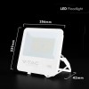REFLECTOR LED 100W 135LM/W 6500K IP65 CABLU 1M CIP CREE - ALB