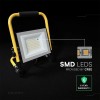 REFLECTOR LED 50W 4000K CABLU 3M + STAND CIP CREE - NEGRU/GALBEN