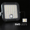 REFLECTOR LED SOLAR 30W 4800LM 3IN1 - NEGRU