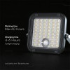 REFLECTOR LED SOLAR 30W 4800LM 3IN1 - NEGRU