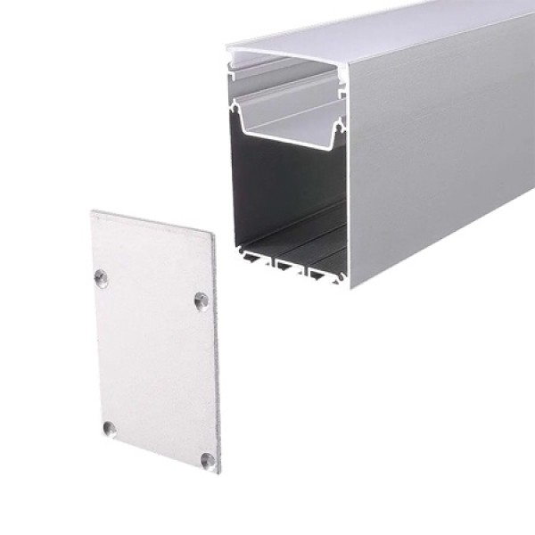 PROFIL ALUMINIU PENTRU BANDA LED 2M 50MM X 75MM ALB PROFIL ALUMINIU PENTRU BANDA LED 2M 50MM X 75MM ALB