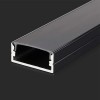 PROFIL ALUMINIU PENTRU BANDA LED 2M 23.5MM X 10MM - NEGRU
