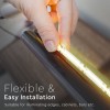 Banda led cob 24v rgb ip20 5m - iluminare flexibilă de 5m