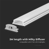 PROFIL ALUMINIU PENTRU BANDA LED FLEXIBIL 2M 18MM X 6MM PROFIL ALUMINIU PENTRU BANDA LED FLEXIBIL 2M 18MM X 6MM
