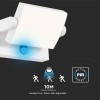 LAMPA LED CU SENZOR MISCARE 17W IP65 3000K- ALB