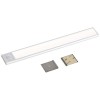 CORP ILUMINAT LED 1.5W 3000K IP20 CU SENZOR MISCARE - ARGINTIU