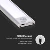 CORP ILUMINAT LED 1.5W 3000K IP20 CU SENZOR MISCARE - ARGINTIU