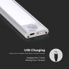 CORP ILUMINAT LED 2W 3000K IP20 CU SENZOR MISCARE - ARGINTIU