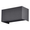 CORP ILUMINAT PERETE IP65 24W 3000K - NEGRU