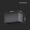 CORP ILUMINAT PERETE IP65 24W 4000K  - NEGRU