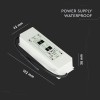 SURSA ALIMENTARE BANDA LED  12V 12.5A 150W IP67