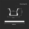 PROFIL ALUMINIU PENTRU BANDA LED 2M 23MM X1 5.5MM MAT PROFIL ALUMINIU PENTRU BANDA LED 2M 23MM X1 5.5MM MAT