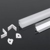 PROFIL ALUMINIU PENTRU BANDA LED 2M 15.8MM X 15.8MM MAT