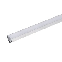 PROFIL ALUMINIU PENTRU BANDA LED 2M 19MM X 19MM MAT