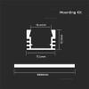 PROFIL ALUMINIU PENTRU BANDA LED 2M 17.4MM X 12.1MM MAT PROFIL ALUMINIU PENTRU BANDA LED 2M 17.4MM X 12.1MM MAT