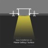 PROFIL ALUMINIU PENTRU BANDA LED INCASTRAT PENTRU RIGIPS 2M IP20 PROFIL ALUMINIU PENTRU BANDA LED INCASTRAT PENTRU RIGIPS 2M IP20