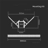PROFIL ALUMINIU PENTRU BANDA LED MONTAJ RIGIPS COLT EXTERIOR 2M MAT PROFIL ALUMINIU PENTRU BANDA LED MONTAJ RIGIPS COLT EXTERIOR 2M MAT