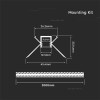 PROFIL ALUMINIU PENTRU BANDA LED MONTAJ RIGIPS COLT INTERIOR 2M MAT PROFIL ALUMINIU PENTRU BANDA LED MONTAJ RIGIPS COLT INTERIOR 2M MAT