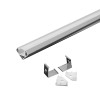 PROFIL ALUMINIU PENTRU BANDA LED 2M 19MM X 19MM ALB PROFIL ALUMINIU PENTRU BANDA LED 2M 19MM X 19MM ALB