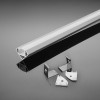 PROFIL ALUMINIU PENTRU BANDA LED 2M 19MM X 19MM ALB PROFIL ALUMINIU PENTRU BANDA LED 2M 19MM X 19MM ALB