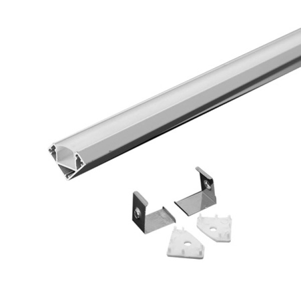 PROFIL ALUMINIU PENTRU BANDA LED 2M 19MM X 19MM ALB PROFIL ALUMINIU PENTRU BANDA LED 2M 19MM X 19MM ALB