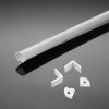 PROFIL ALUMINIU PENTRU BANDA LED 2M 15.8MM X 15.8MM ALB