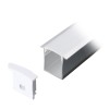 PROFIL ALUMINIU PENTRU BANDA LED 2M 30MM X 20MM ALB PROFIL ALUMINIU PENTRU BANDA LED 2M 30MM X 20MM ALB